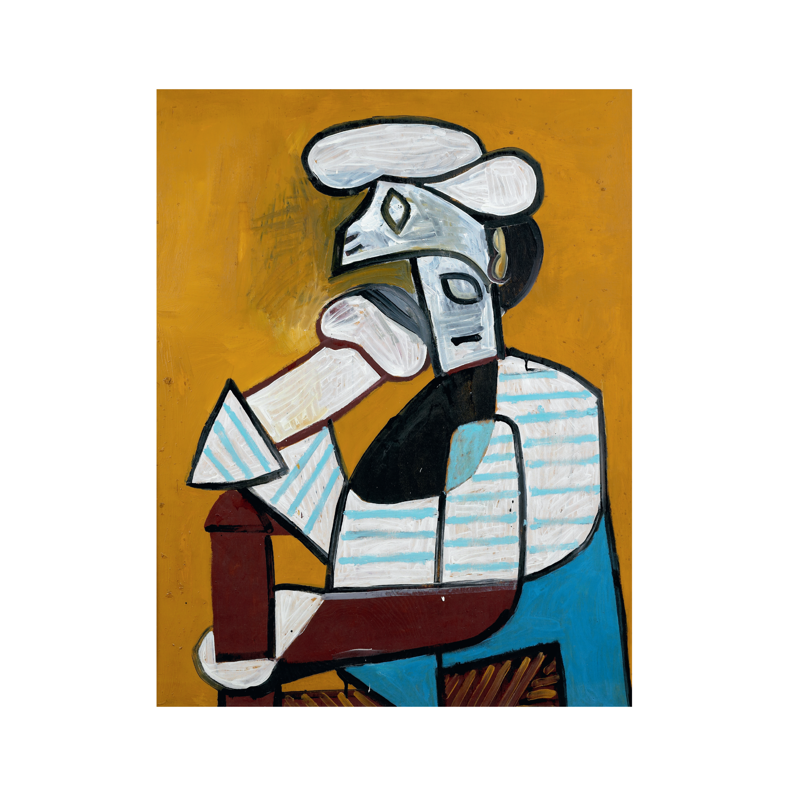 Pescar cu șapcă șezând / Seated Fisherman with Cap, 1946