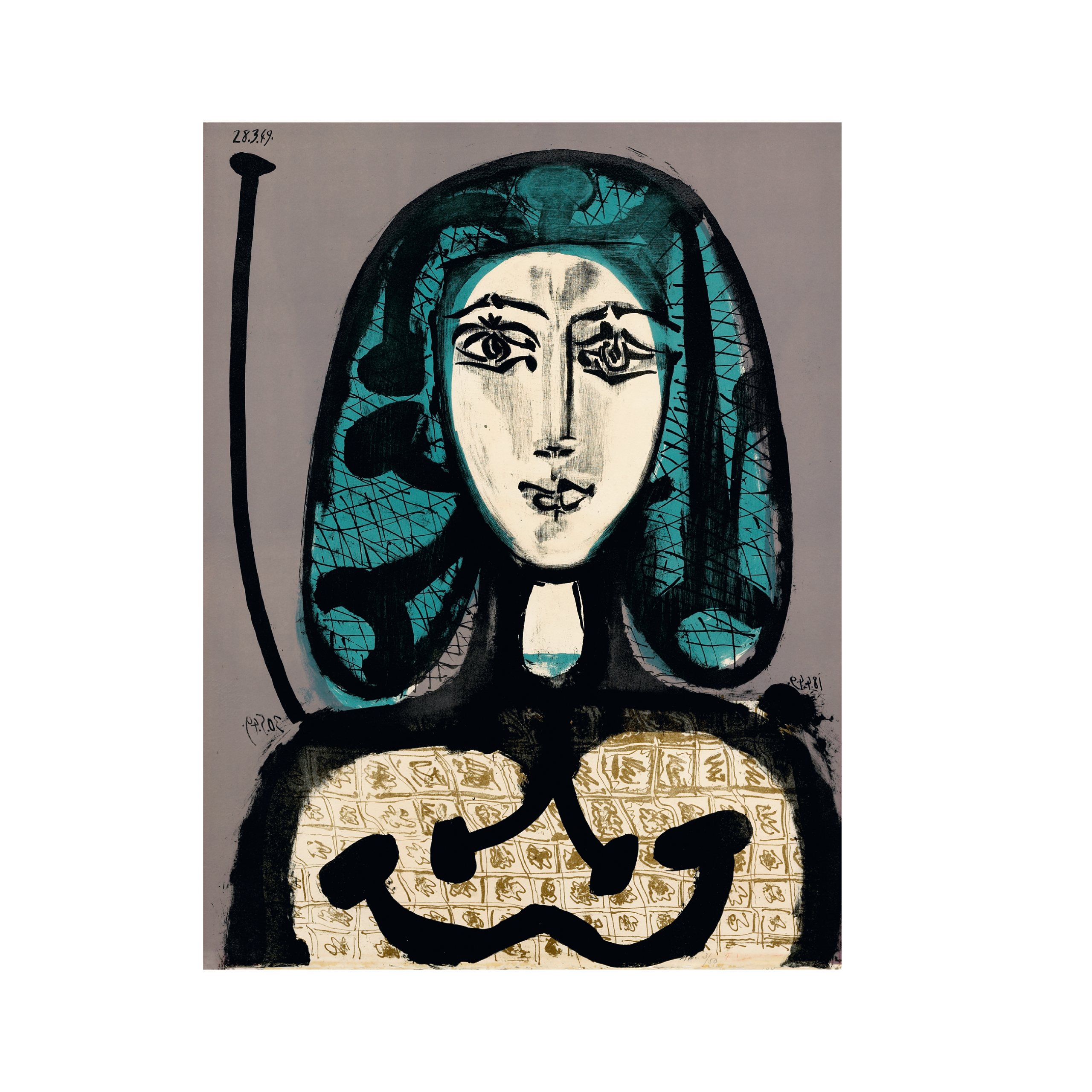 Femeia cu plasa de păr, cunoscută ca Femeia cu părul verde / The Woman with the Net, also known as The Woman with Green Hair, 1949-1956