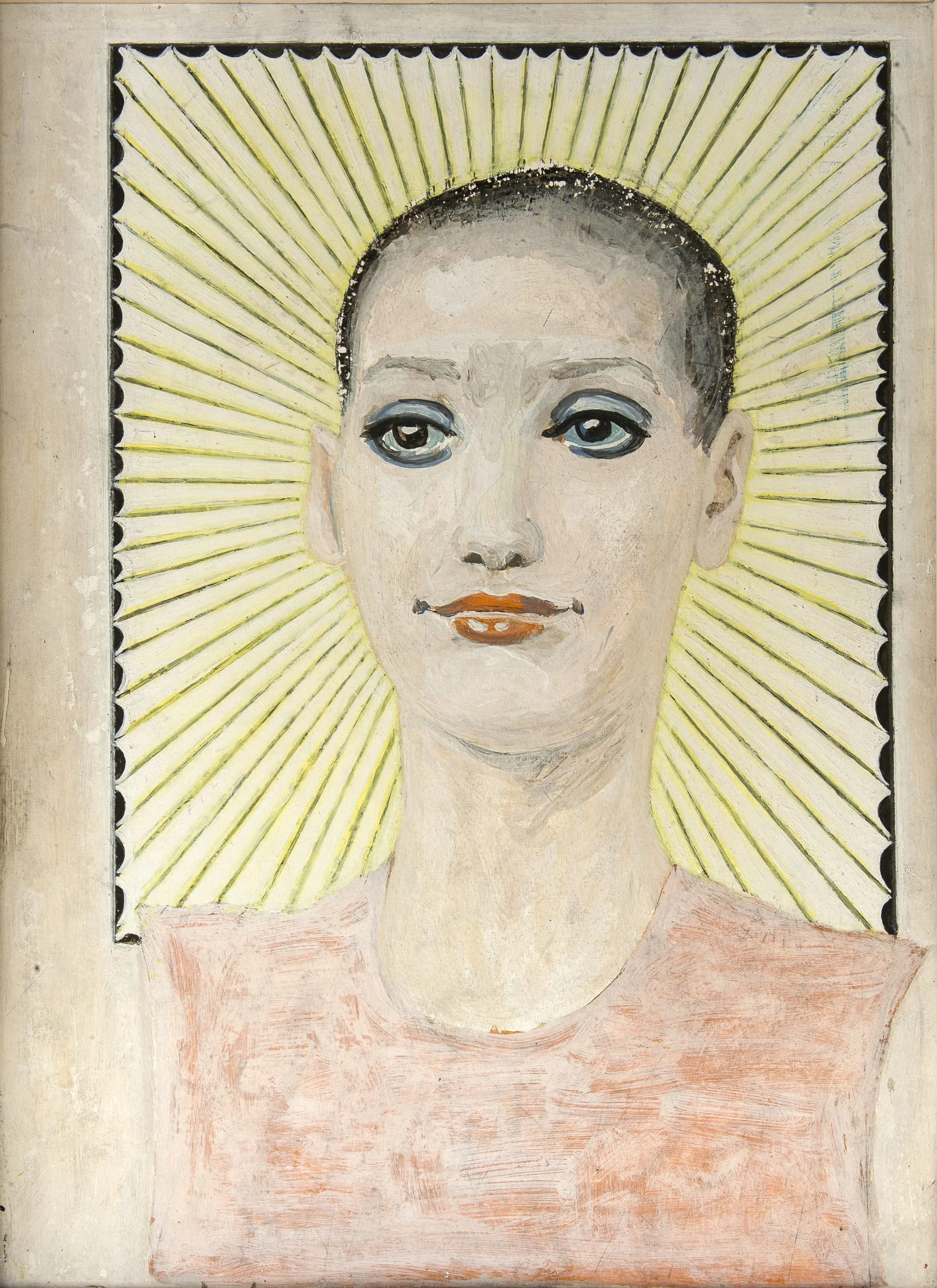 1969. Robot III. Tempera on cardboard, 49.5 x 36